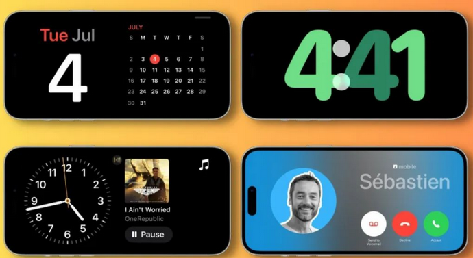 西岗苹果手机维修分享iOS17横屏充电待机显示有什么好处 