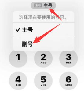 西岗苹果14维修店分享iPhone 14 Pro Max使用副卡打电话的方法 